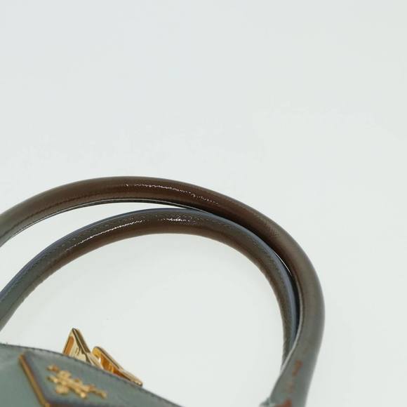 PRADA Hand Bag Safiano leather 2way Blue Auth 80864 - Picture 8 of 16